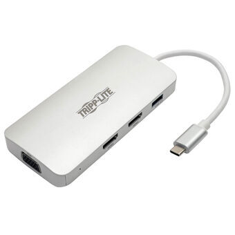 USB Hub Eaton U442-DOCK12-S Sølvfarvet