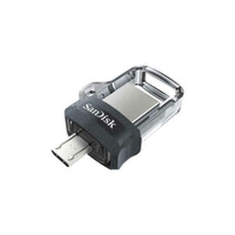 USB stick SanDisk SDDD3-064G-G46 Sort Nøglesnor Sølvfarvet 64 GB