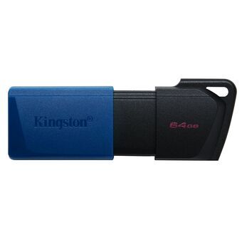 USB stick Kingston DTXM/64GB Nøglesnor Sort Blå Sort/Blå 64 GB