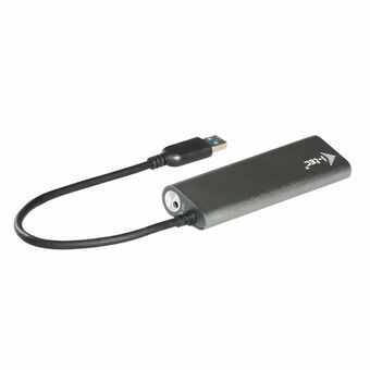 USB Hub i-Tec U3HUB448 Sølvfarvet Sort Grå