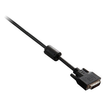 DVI-D digital video-kabel V7 V7E2DVI-03M-BLK      3 m Sort