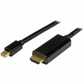 DisplayPort til HDMI kabel Startech MDP2HDMM1MB 4K Ultra HD Sort 1 m