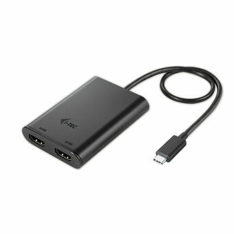 USB-C til HDMI-kabel i-Tec C31DUAL Sort 4K Ultra HD