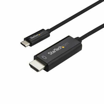 USB C til HDMI-adapter Startech CDP2HD1MBNL          Sort 1 m
