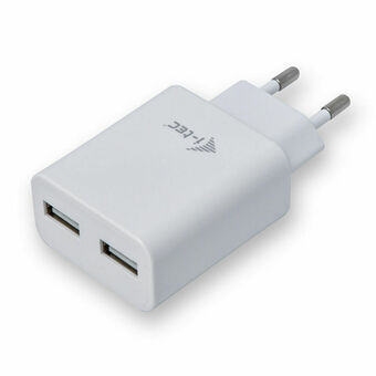USB-oplader væggen i-Tec CHARGER2A4W Hvid