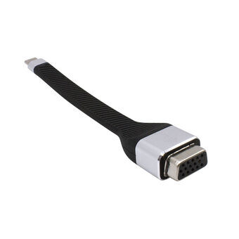 USB C til VGA-adapter i-Tec C31FLATVGA60HZ       FHD Fleksibel Sort