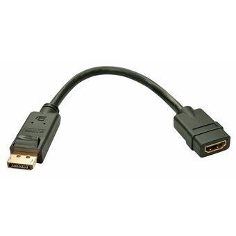 DisplayPort til HDMI-adapter LINDY 41005 Sort 15 cm