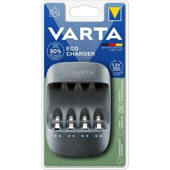 Batteroplader Varta Eco Charger 4 Batterier AA/AAA