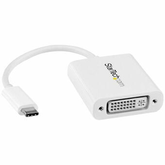 USB C til DVI-adapter Startech CDP2DVIW Hvid