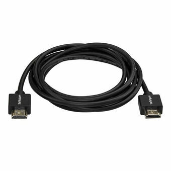HDMI-kabel Startech HDMM2MLP 4K Ultra HD 2 m Sort