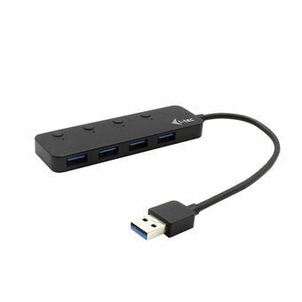 4-Port USB Hub i-Tec U3CHARGEHUB4 Sort