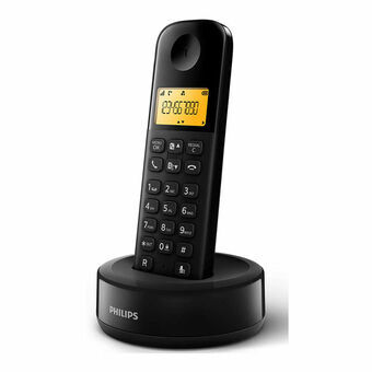Trådløs telefon Philips D1601B/34 1,6" 300 mAh GAP Sort