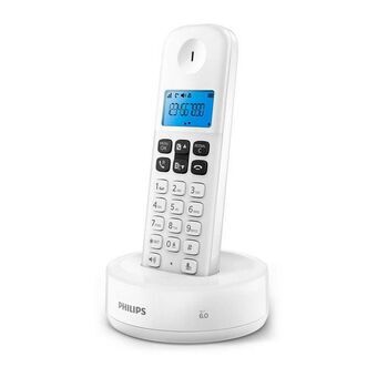 Trådløs telefon Philips D1611W/34 1,6" Hvid Blå