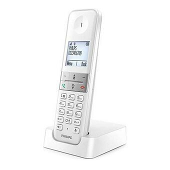 Trådløs telefon Philips D4701W/34 Hvid Sort