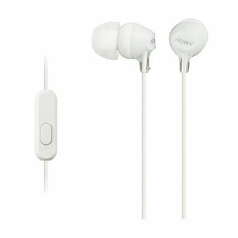 Hovedtelefoner med mikrofon Sony MDREX15APW in-ear Hvid