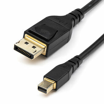 MiniDisplayPort til Displayport kabel Startech DP14MDPMM2MB         Sort