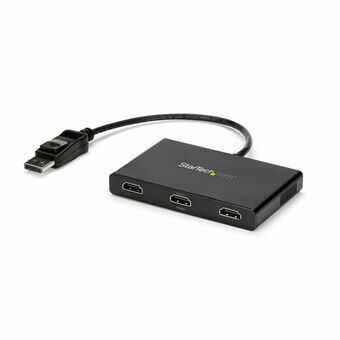 USB Hub Startech MSTDP123HD Sort