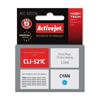 Kompatibel blækpatron Activejet ACC-521CN Cyan