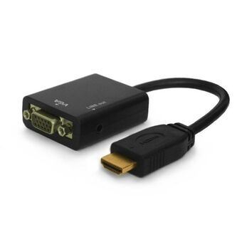 HDMI til VGA Savio CL-23 Sort