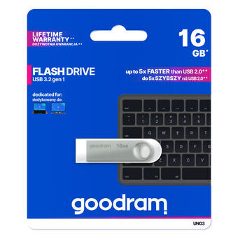 USB-stik GoodRam FLASHDRIVE Sølvfarvet 16 GB