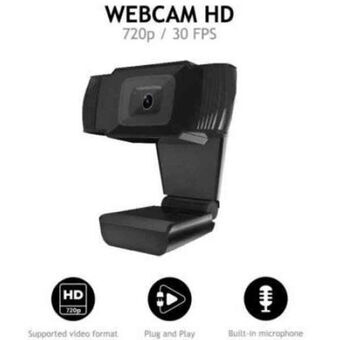 Webcam Nilox NXWC02 HD 720P Sort