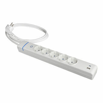 Stikdåse - 5 udtag med kontakt Solera 51ilac USB 250 V 16 A (1,5 m)