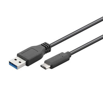 USB A til USB C-kabel EDM Sort 1 m