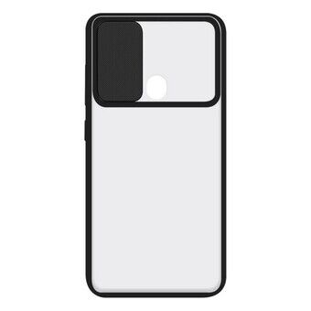 Cover til mobiltelefon med kant af TPU Samsung Galaxy A21 KSIX Duo Soft Cam Protect Sort