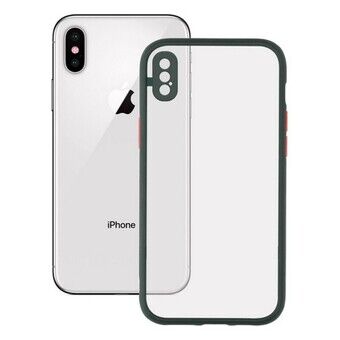 Mobilcover iPhone X/XS KSIX Duo Soft Grøn