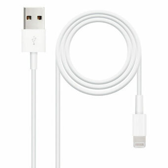 Lyskabel NANOCABLE CABLE LIGHTNING IPHONE A USB 2.0, IPHONE LIGHTNING-USB A/M, 2.0 M (1 m)