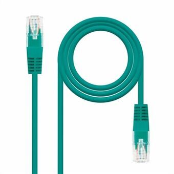 UTP kategori 6 stift netværkskabel NANOCABLE 10.20.0400-L25-GR Grøn 25 cm