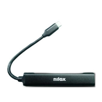 USB Hub Nilox NXHUBUSBC11 Sort