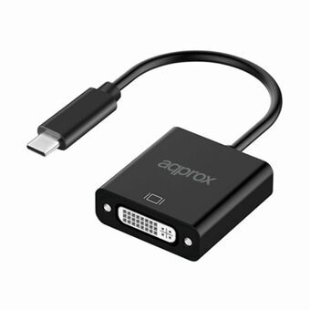 USB C til DVI-adapter approx! APPC51 Sort