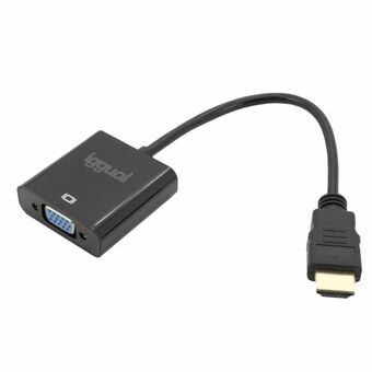 HDMI-kabel iggual IGG317303 Sort WUXGA