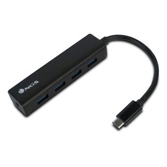4-Port USB Hub NGS WONDERHUB4 5 Gbps Sort