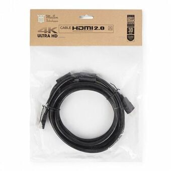 HDMI-kabel Maillon Technologique MTBHDB2030 4K Ultra HD Han-stik/Han-stik Sort 3 m