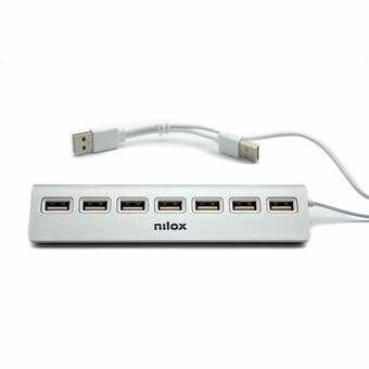 USB Hub Nilox NXHU7ALU2 Grå