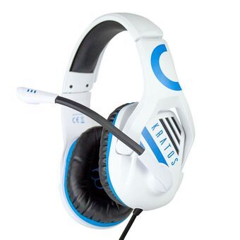 Gaming headset med mikrofon FR-TEC Kratos Hvid Blå/hvid