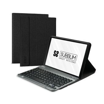 Case til tablet og tastatur Subblim Samsung Galaxy A8 Sort