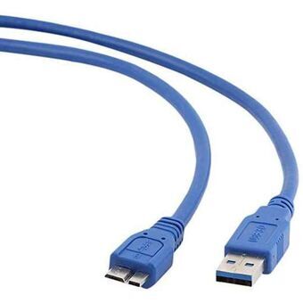 USB 3.0 A til mikro USB B-kabel GEMBIRD CCP-MUSB3-AMBM-0.5 (0,5 m) Blå 50 cm