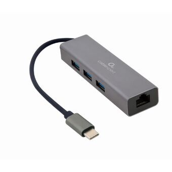 USB Hub GEMBIRD A-CMU3-LAN-01 Grå