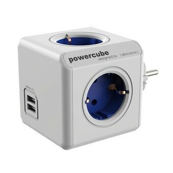 Forlængerledning Spand Power Cube Allocacoc 1202BL/DEOUPC USB