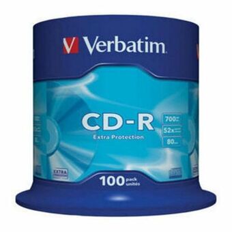 CD-R Verbatim Extra Protection 52x 100 enheder 700 MB 52x