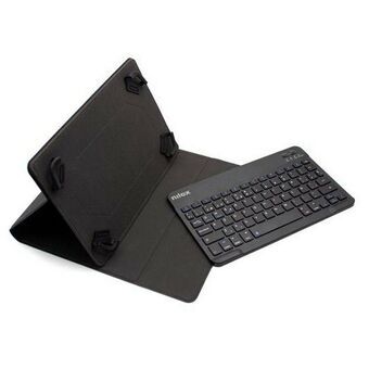 Case til tablet og tastatur Nilox Sort