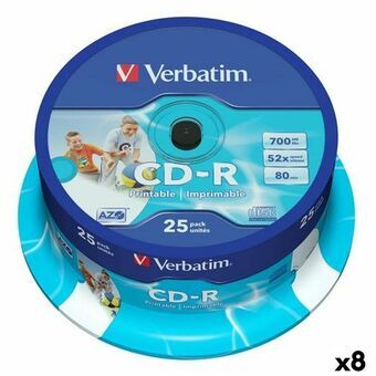 CD-R Verbatim 25 Dele 700 MB 50 MB/s (8 enheder)