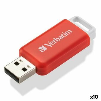 USB-stik Verbatim V Databar Rød 16 GB