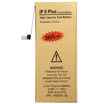 iPhone 6 Plus genopladeligt 3.82V / 3800mAh Li-ion-batteri