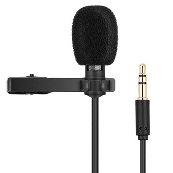  Lapel Lavalier Mikrofon til Smartphone, Kamera og PC / iOS & Android