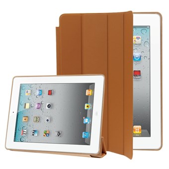 Stylish Smart Cover Sleep/ Wake-up til iPad 2 / iPad 3 / iPad 4 - Brun