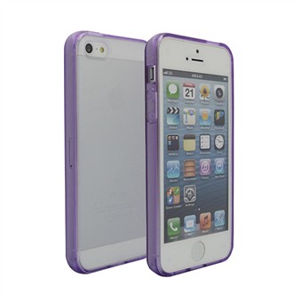 PRISKRIG- Silikone/Plastik iPhone 5 / iPhone 5S / iPhone SE 2013 Cover (Purple)
